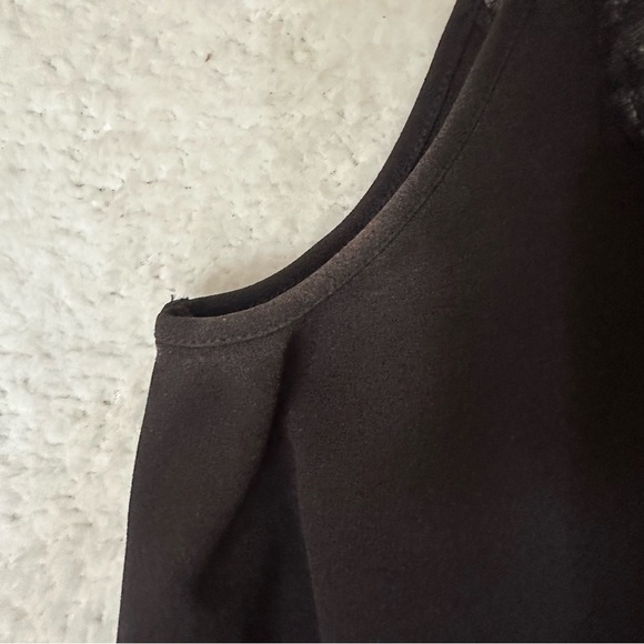 Express 2010s Black Lace Trim Tank Top - Picture 7 of 7